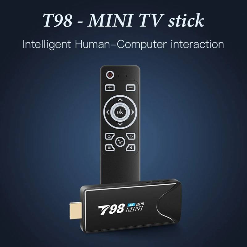 Tv Stick T998 MINI 4K 2G+16G Smart TV Box Android 10.0 RK3318 Quad-Core 2.4G/5G WIFI Media Player Set Top Box
Tv Stick T998 MINI 4K 2G+16G Smart TV Box Android 10.0 RK3318 Quad-Core 2.4G/5G WIFI Media Player Set Top Box