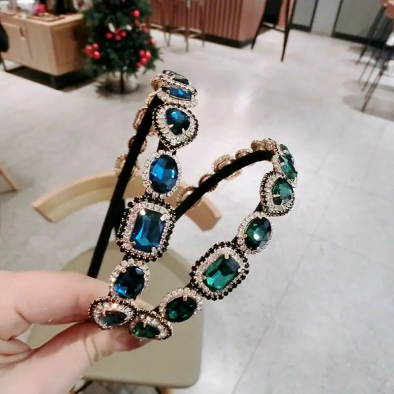 Newest Summer Luxurious Colorful Big Glitter Diamond Hairband High Quality With Rhinestone Headband For Women Hair Accessories
Newest Summer Luxurious Colorful Big Glitter Diamond Hairband High Quality With Rhinestone Headband For Women Hair Accessories