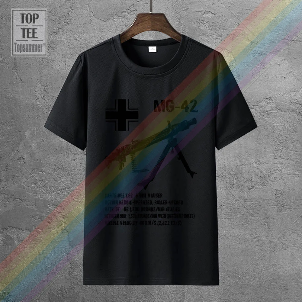 Summer Hot Sale Men Cotton T Shirt Mg 42 Machine Gun Germany Wwii T Shirt Casual Male Hip Hop Tees Tops Harajuku Streetwear
Summer Hot Sale Men Cotton T Shirt Mg 42 Machine Gun Germany Wwii T Shirt Casual Male Hip Hop Tees Tops Harajuku Streetwear