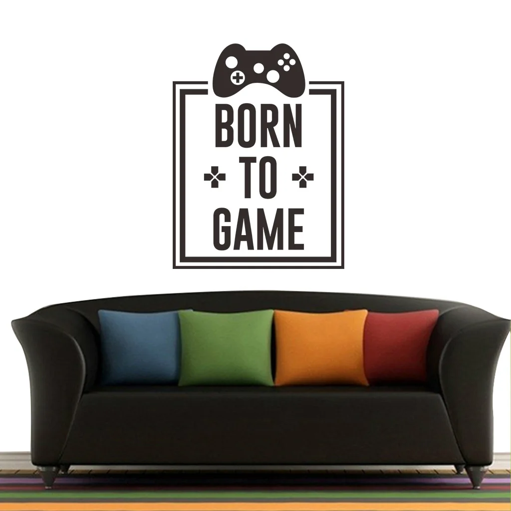 BORN TO GAME рожденные для игры настенные наклейки гостиной креативные украшения