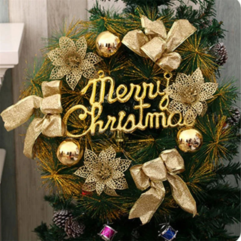 Christmas Wreath Round Christmas Wreath Sequined Floral Bowknot Leaf Festival Hanging Table Decoration
Christmas Wreath Round Christmas Wreath Sequined Floral Bowknot Leaf Festival Hanging Table Decoration