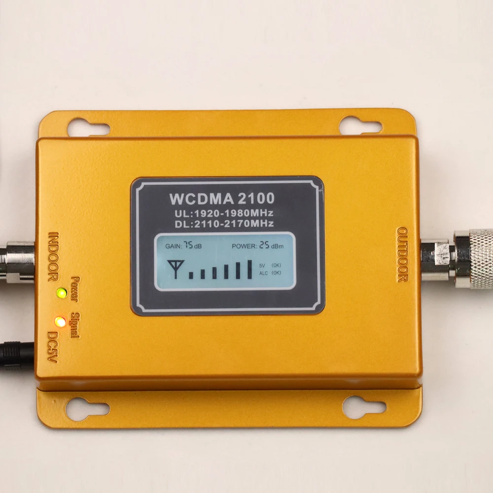 ZQTMAX 70db 3g Repeater 2100 MHz cell phone Signal booster UMTS Cellular Amplifier Band 1
ZQTMAX 70db 3g Repeater 2100 MHz cell phone Signal booster UMTS Cellular Amplifier Band 1