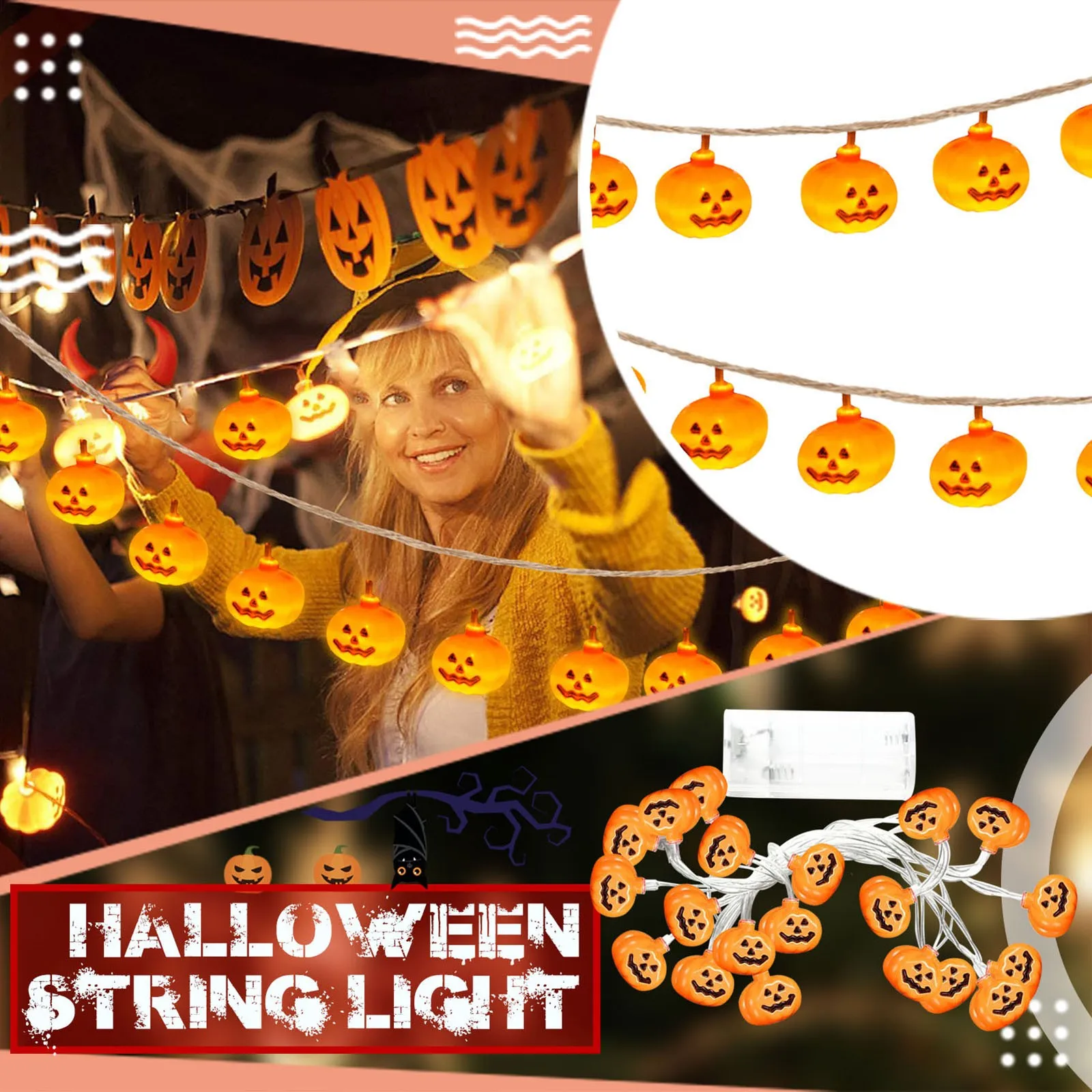 Нарезанная Тыква-фонарь со светодиодной подсветкой, теплый цвет, тыква, украшение для Хэллоуина, маленький фонарь, 3 метра 
Нарезанная Тыква-фонарь со светодиодной подсветкой, теплый цвет, тыква, украшение для Хэллоуина, маленький фонарь, 3 метра