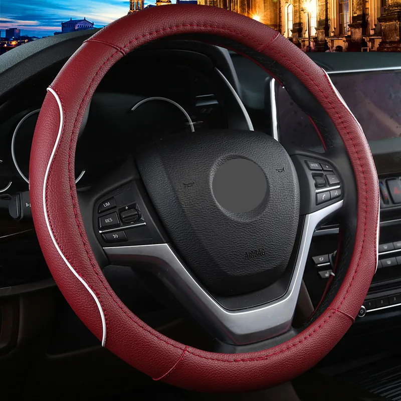 Universal Leather Anti-Slip Car Steering Wheel Cover 15 Inches 37-38cm for Bmw 520li 523li 525li All Models Accessories
Universal Leather Anti-Slip Car Steering Wheel Cover 15 Inches 37-38cm for Bmw 520li 523li 525li All Models Accessories