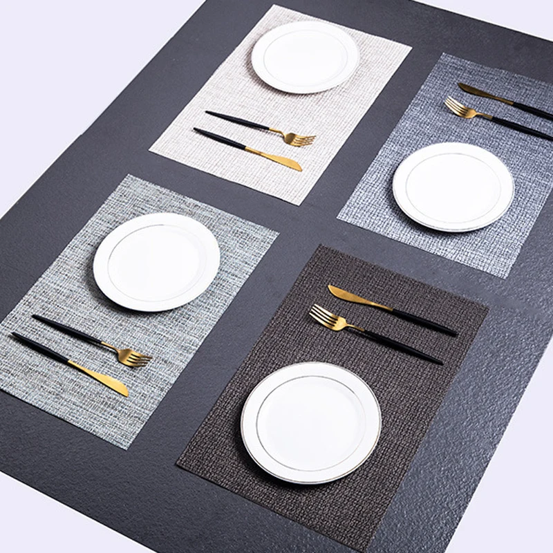 6/4 pieces of PVC imitation linen placemat table mat Japanese-style table mat waterproof and oil-proof plate mat woven bowl mat
6/4 pieces of PVC imitation linen placemat table mat Japanese-style table mat waterproof and oil-proof plate mat woven bowl mat