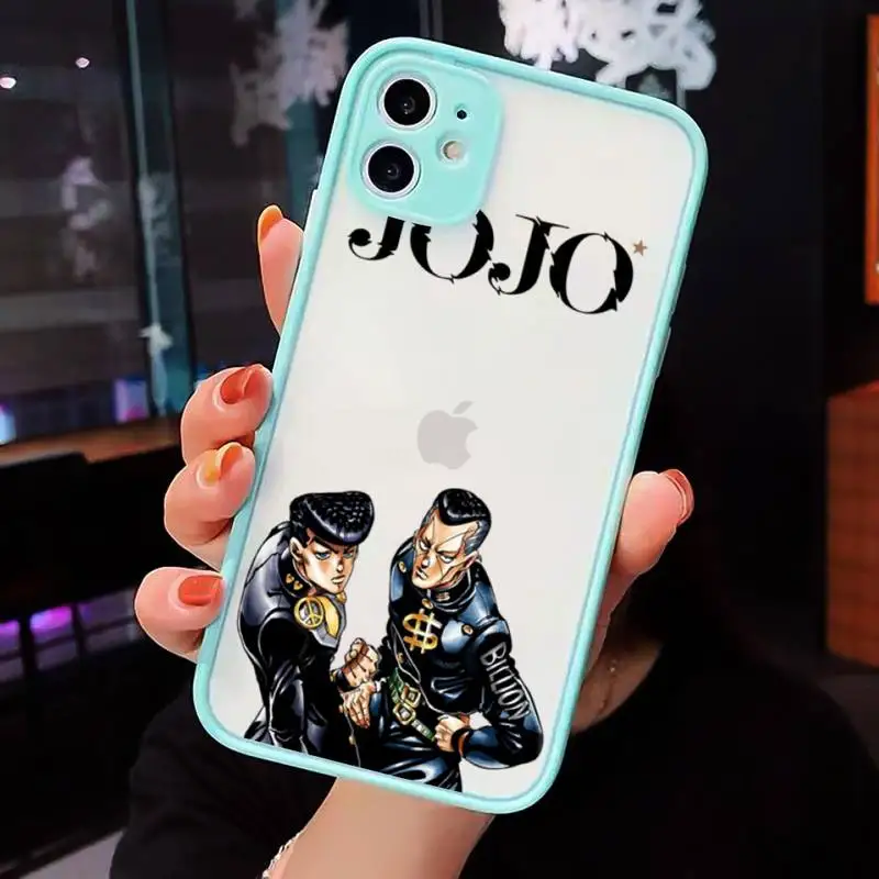 JoJo Bizarre Adventure Phone Case For iPhone 12 11 Mini Pro XR XS Max 7 8 Plus X Matte transparent blue Back Cover 
JoJo Bizarre Adventure Phone Case For iPhone 12 11 Mini Pro XR XS Max 7 8 Plus X Matte transparent blue Back Cover