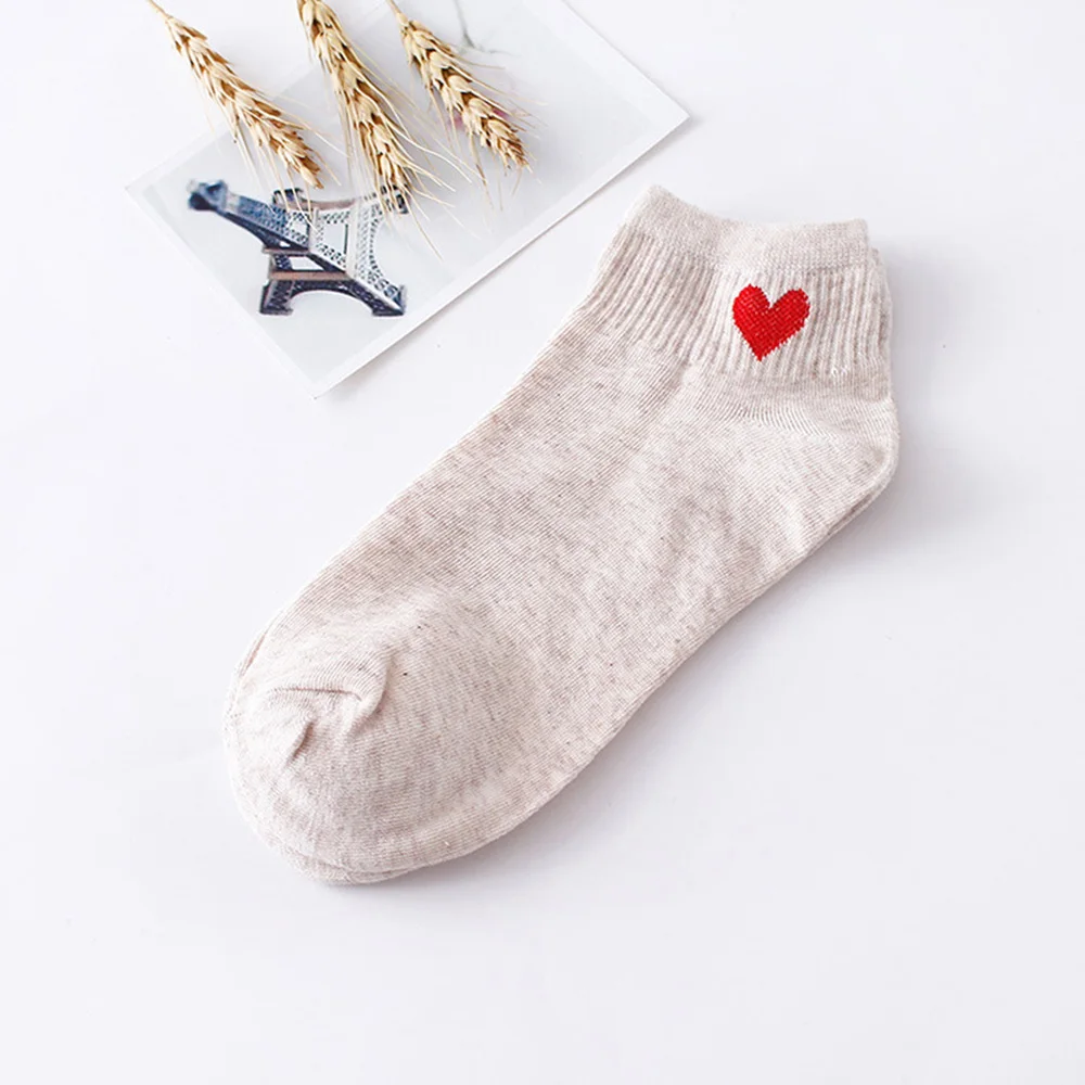 1Pair Women Short Socks Red Heart Cute College Fresh Female Soft Cotton Summer Autumn Korean Hot Sale Girls Crew Socks
1Pair Women Short Socks Red Heart Cute College Fresh Female Soft Cotton Summer Autumn Korean Hot Sale Girls Crew Socks