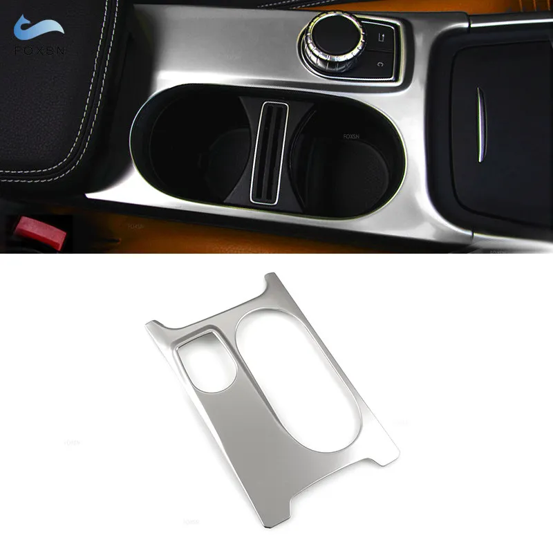 For Mercedes Benz A GLA CLA Class W176 X156 C117 ABS Silver Auto Center Console Water Cup Holder Covers Stickers Trim
For Mercedes Benz A GLA CLA Class W176 X156 C117 ABS Silver Auto Center Console Water Cup Holder Covers Stickers Trim