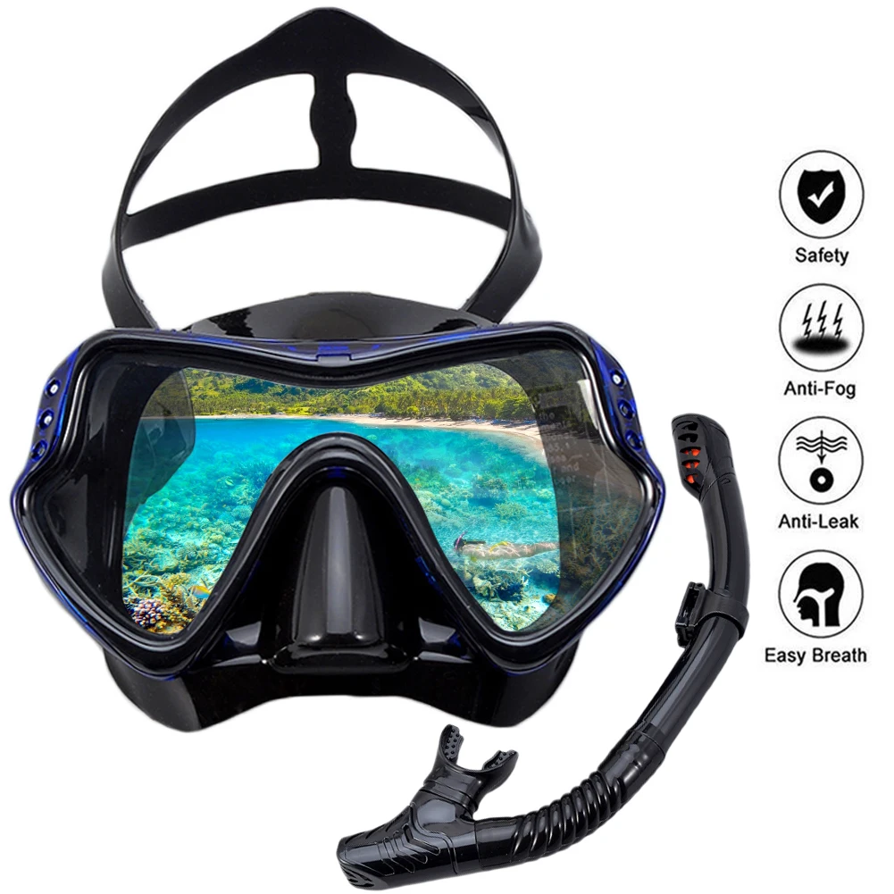 2021 Professional Diving Mask Set, Anti-fog Goggles with Tube Goggles, Adjustable Strap for Men and Women, Adult Swimming Mask
2021 Professional Diving Mask Set, Anti-fog Goggles with Tube Goggles, Adjustable Strap for Men and Women, Adult Swimming Mask