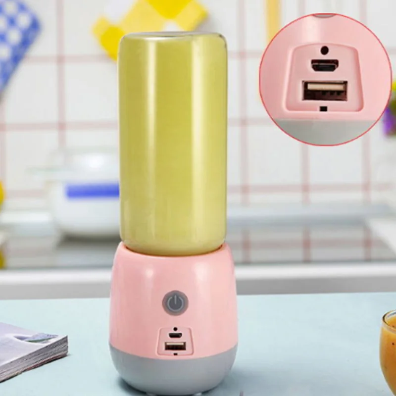 Multifunctional Electric Portable Juicer for Home Made Smoothie Milkshake with 2 Blender Cups Small USB Charging Pink
Multifunctional Electric Portable Juicer for Home Made Smoothie Milkshake with 2 Blender Cups Small USB Charging Pink