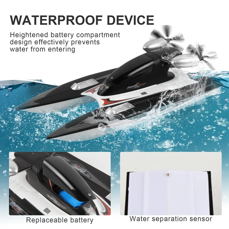 FY616 RC Boat 2.4GHz 35Km/H High Speed RC Racing Boat Velocity Remote Control Boat Toy for Kids and Adults
FY616 RC Boat 2.4GHz 35Km/H High Speed RC Racing Boat Velocity Remote Control Boat Toy for Kids and Adults
