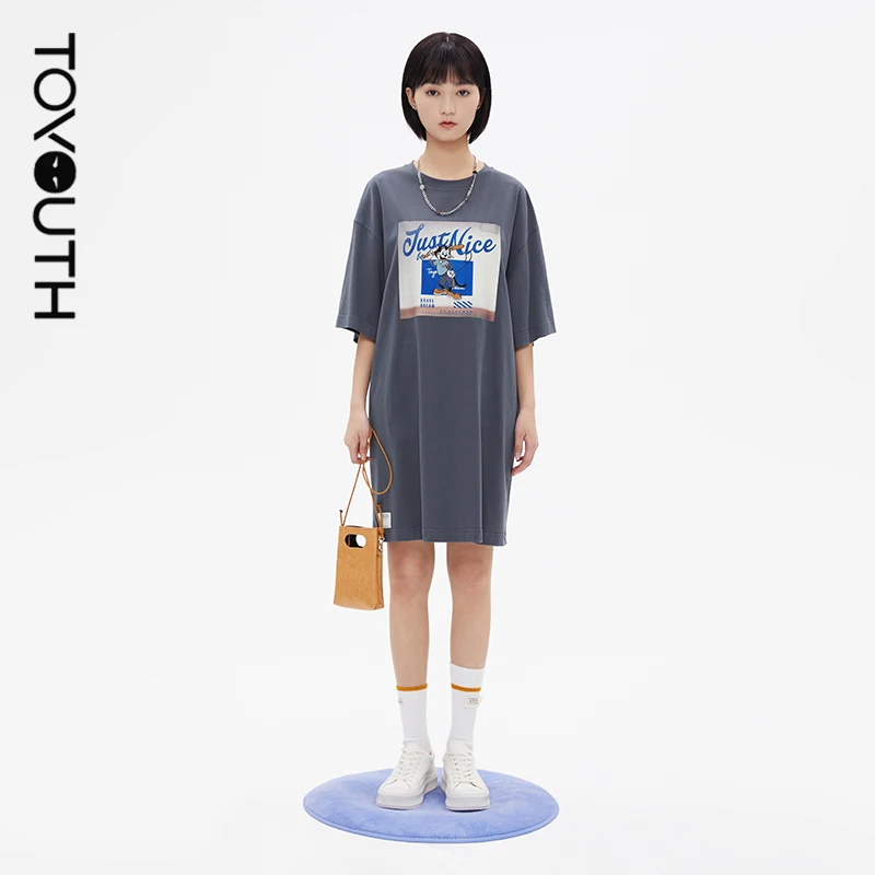 Платье Toyouth женское с коротким рукавом, круглым вырезом и мультяшной вышивкой, свободного покроя, лето 2021
Платье Toyouth женское с коротким рукавом, круглым вырезом и мультяшной вышивкой, свободного покроя, лето 2021