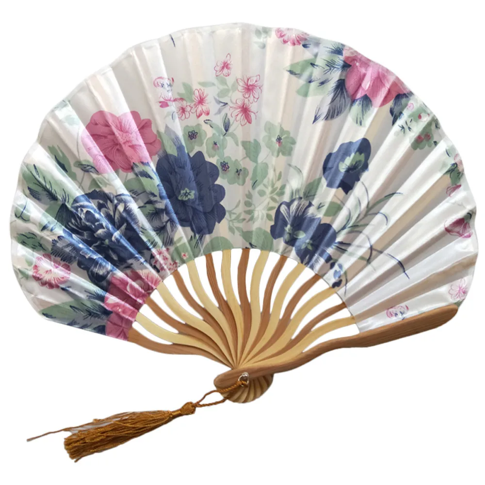 Japanese Style Flower Silk Fans Vintage Chinese Bamboo Folding Fan Wave-shaped Keel Dance Hand Held Fans art Craft Gift
Japanese Style Flower Silk Fans Vintage Chinese Bamboo Folding Fan Wave-shaped Keel Dance Hand Held Fans art Craft Gift