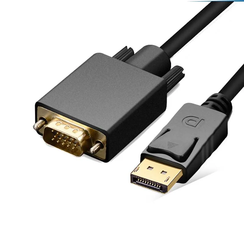 DisplayPort to VGA cable DP to VGA revolution to male 1.8m 1080P HD cable laptop cable
DisplayPort to VGA cable DP to VGA revolution to male 1.8m 1080P HD cable laptop cable