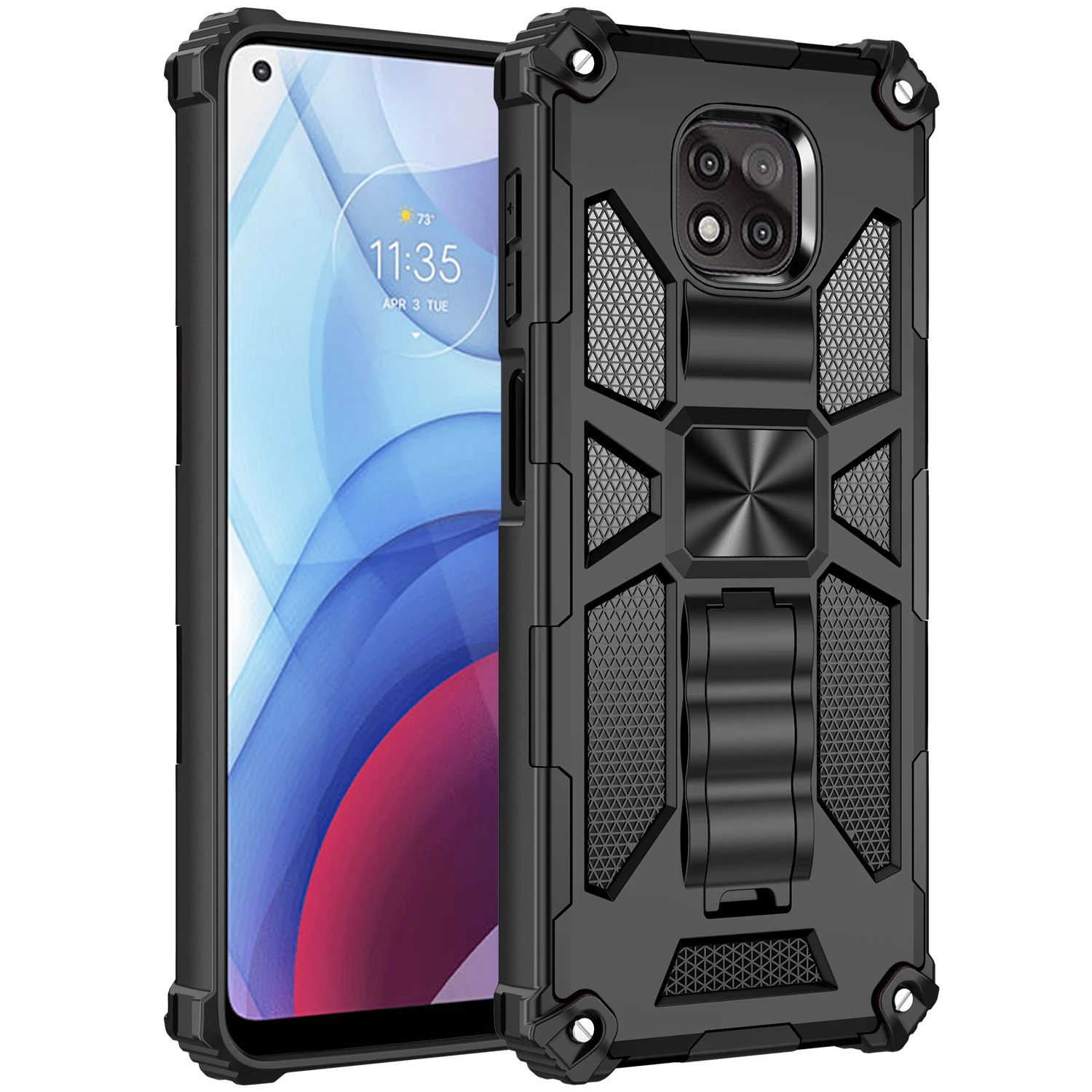 Shockproof Protection Bracket Rugged Armor Phone Case For Motorola G Stylus 2021 Play Powe One 5G Ace Fashion Stand Back Cover
Shockproof Protection Bracket Rugged Armor Phone Case For Motorola G Stylus 2021 Play Powe One 5G Ace Fashion Stand Back Cover