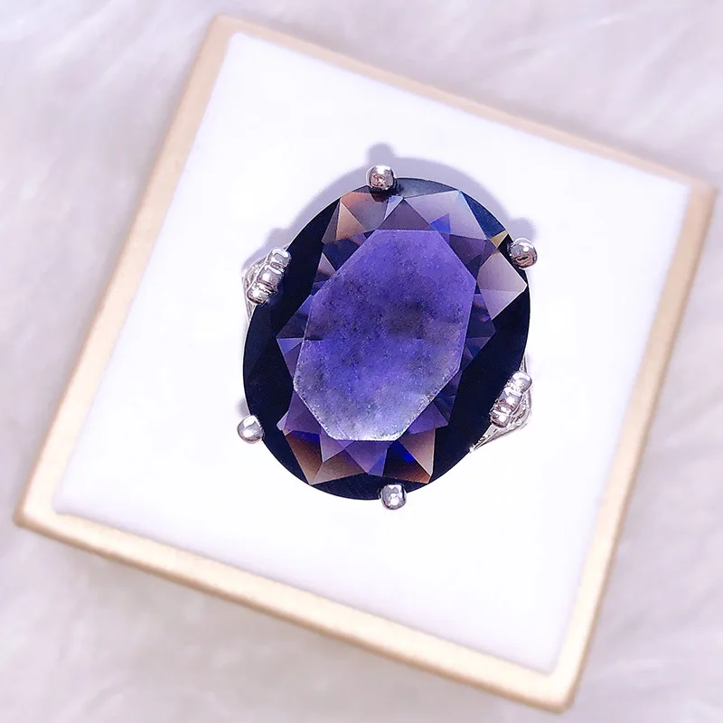 Vintage Purple Crystal Ring Personality Simple Feminine Fashion Romantic Luxury Jewelry Gift
Vintage Purple Crystal Ring Personality Simple Feminine Fashion Romantic Luxury Jewelry Gift
