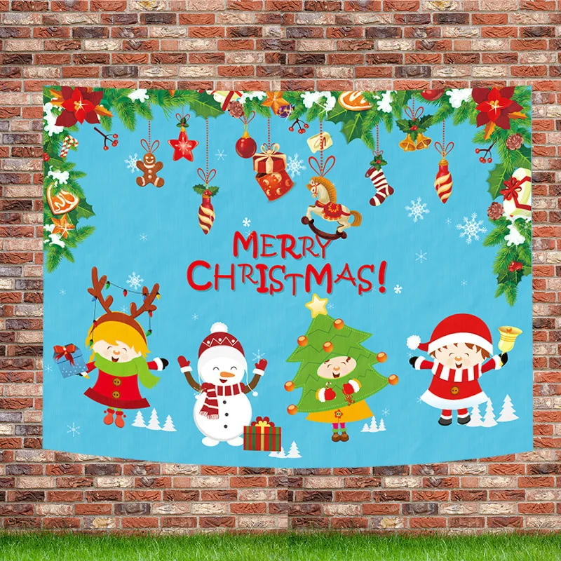 Creative new color Christmas wall cloth hanging cloth scene layout poster hanging flag Christmas decoration festive supplies
Creative new color Christmas wall cloth hanging cloth scene layout poster hanging flag Christmas decoration festive supplies