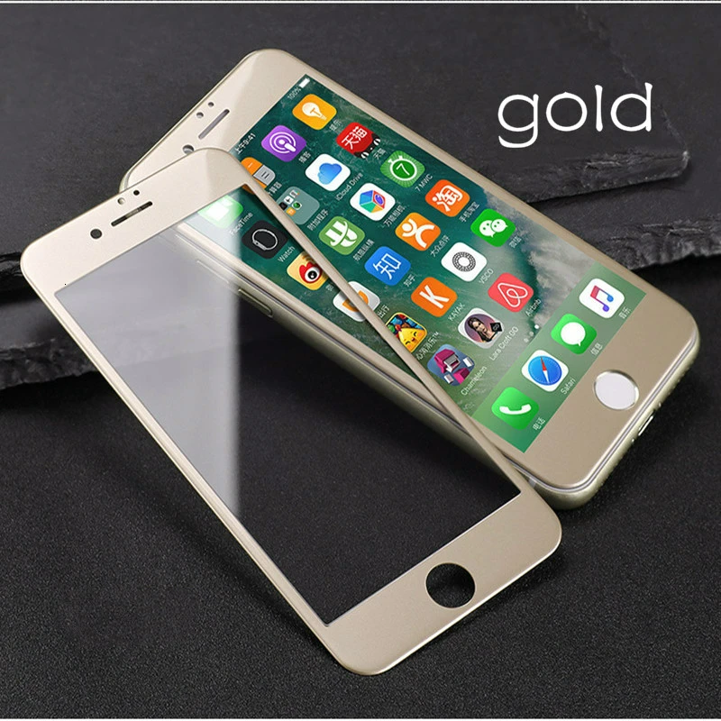 3D Arc Edge Full Cover Carbon Fiber Tempered Glass for iPhone6 6s 6Plus 6sPlus 7 8 7plus Colors Screen Protector Protective Film | Мобильные