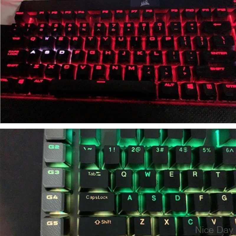 104 Keys PBT Double Shot Backlit Top-lit Shine Through Translucent Backlit keycaps For Corsair K70 K65 K95 RGB Ju11 20 Dropship
104 Keys PBT Double Shot Backlit Top-lit Shine Through Translucent Backlit keycaps For Corsair K70 K65 K95 RGB Ju11 20 Dropship