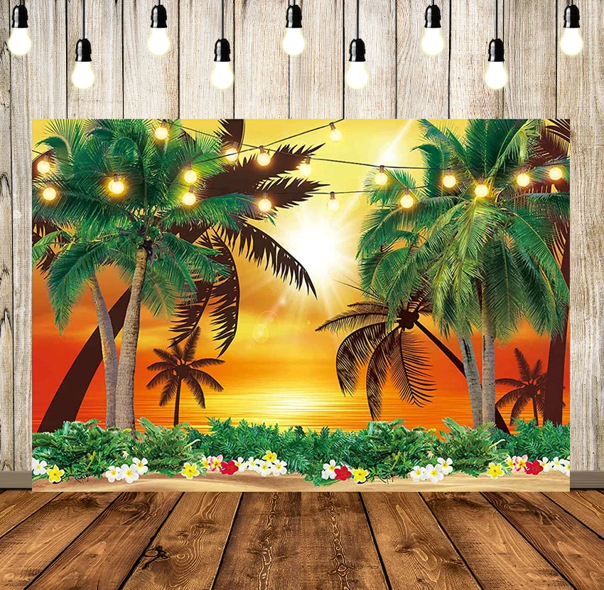 Summer Sunset Backdrop Tropical Palm Tree Seaside Beach Scenery Background Hawaii Aloha Birthday Wedding Party Supplies Banner
Summer Sunset Backdrop Tropical Palm Tree Seaside Beach Scenery Background Hawaii Aloha Birthday Wedding Party Supplies Banner