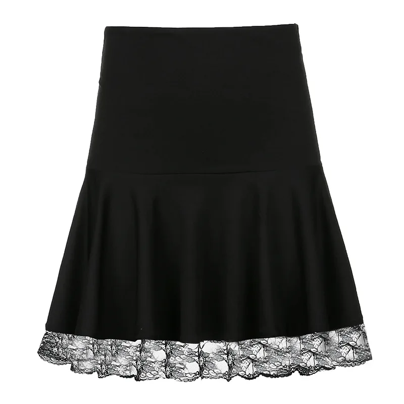 Punk Black Pleated Skirt Women Casual High Waist Skirt Gothic Girls Harajuku Lace Patchwork Mini Y2K Skirts Women
Punk Black Pleated Skirt Women Casual High Waist Skirt Gothic Girls Harajuku Lace Patchwork Mini Y2K Skirts Women