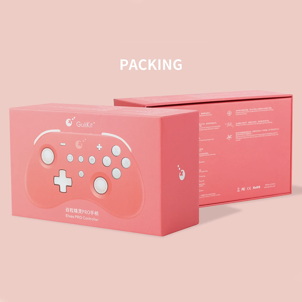 NS19 Elves PRO Wireless Bluetooth Gamepad Dual Vibration Motor Burst Game Controller for Nintend Switch Windows iOS Android PC
NS19 Elves PRO Wireless Bluetooth Gamepad Dual Vibration Motor Burst Game Controller for Nintend Switch Windows iOS Android PC