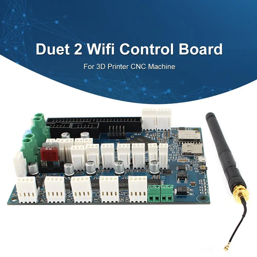 Duet 2 Wifi V1.04 32 Bit Control Board Panel For 3D Printer CNC Machine Accessories
Duet 2 Wifi V1.04 32 Bit Control Board Panel For 3D Printer CNC Machine Accessories