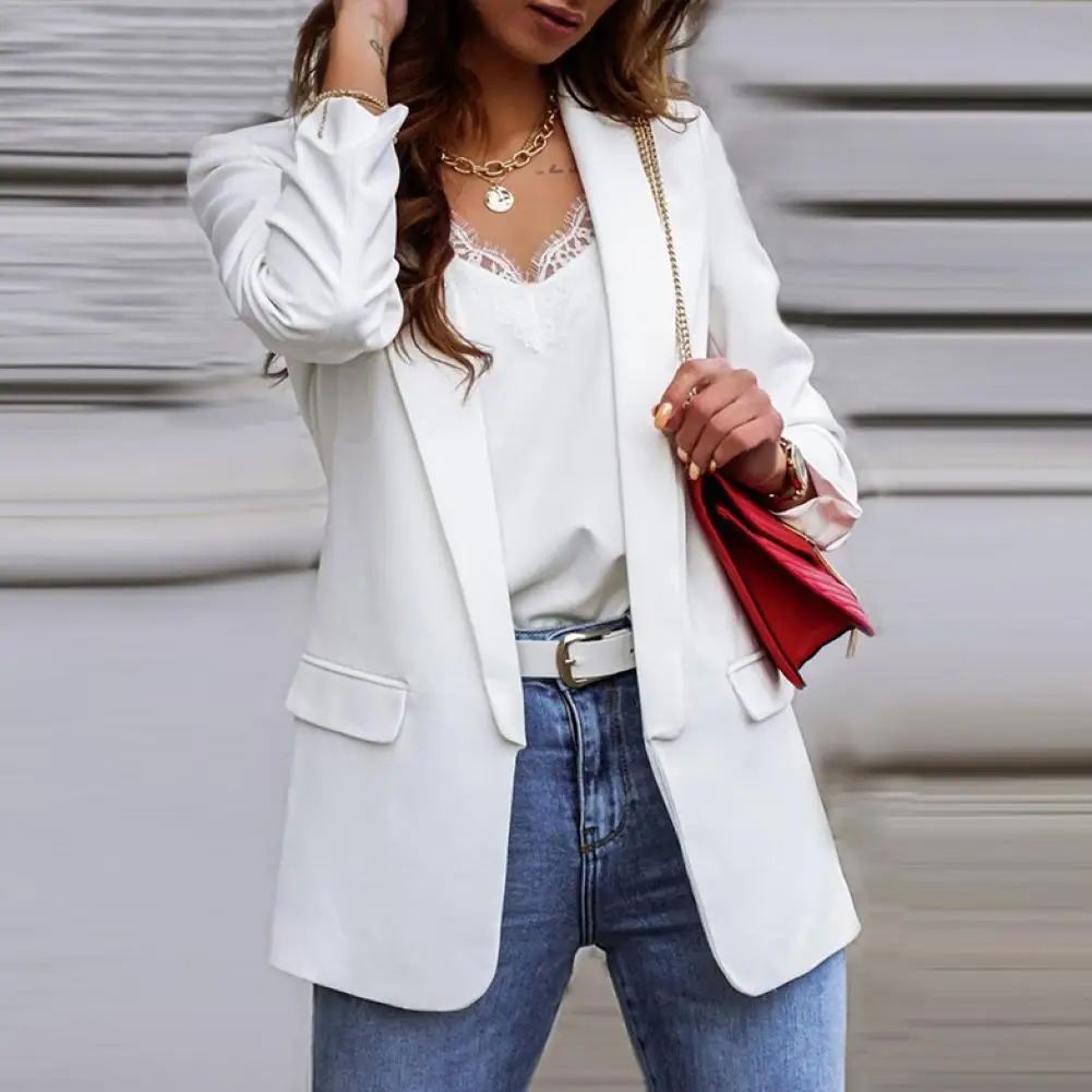 Chic Lady Autumn Lapel Solid Color Turn Down Slim Coat Long Sleeve Women Jacket Blazer Fashion Streetwear Loose Outerwear Tops
Chic Lady Autumn Lapel Solid Color Turn Down Slim Coat Long Sleeve Women Jacket Blazer Fashion Streetwear Loose Outerwear Tops