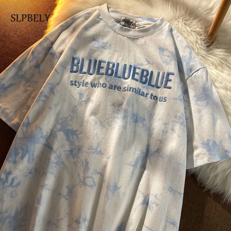 SLPBELY Harajuku Tie Dye T-shirt Women Summer Casual Short Sleeve Tee Shirt O-neck T Shirt Streetwear Top Vintage Clothes 2021
SLPBELY Harajuku Tie Dye T-shirt Women Summer Casual Short Sleeve Tee Shirt O-neck T Shirt Streetwear Top Vintage Clothes 2021