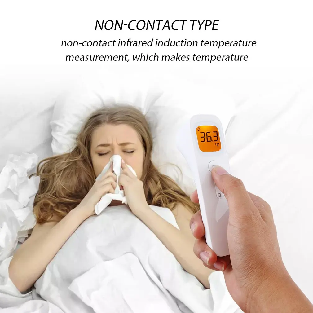 Forehead Thermometer Three Color Screen Digital Infrared Thermometer Non Contact Precise Temperature Measuring Equipment
Forehead Thermometer Three Color Screen Digital Infrared Thermometer Non Contact Precise Temperature Measuring Equipment