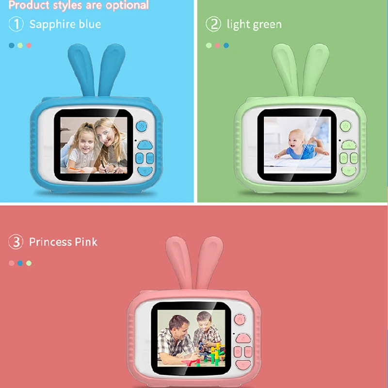 Детские Камера 2 0 ''мини IPS Экран HD 1080P печать задний фон для фото игрушки детей