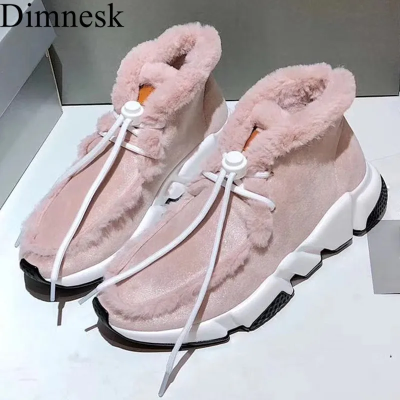 Thick Sole Fur High Top Snow Boots Women Suede Round Toe Plush Lace Up Leisure Ankle Botas Candy Colors Winter Shoes Plus Size
Thick Sole Fur High Top Snow Boots Women Suede Round Toe Plush Lace Up Leisure Ankle Botas Candy Colors Winter Shoes Plus Size