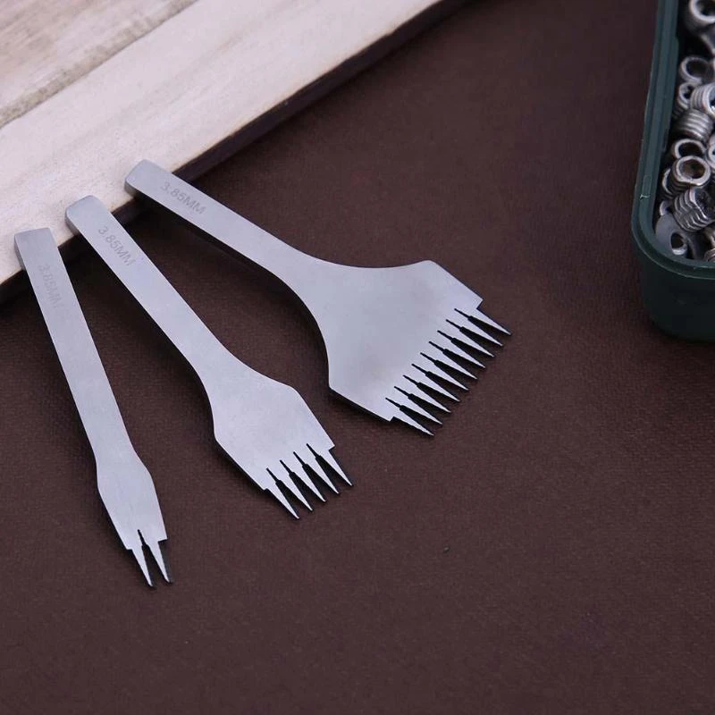 HOT-3.85Mm White Steel Flat Chisel Leather Craft Tools Hole Punch Kit Diy Tool 2 Prong/5 Prong/10 Prong
HOT-3.85Mm White Steel Flat Chisel Leather Craft Tools Hole Punch Kit Diy Tool 2 Prong/5 Prong/10 Prong