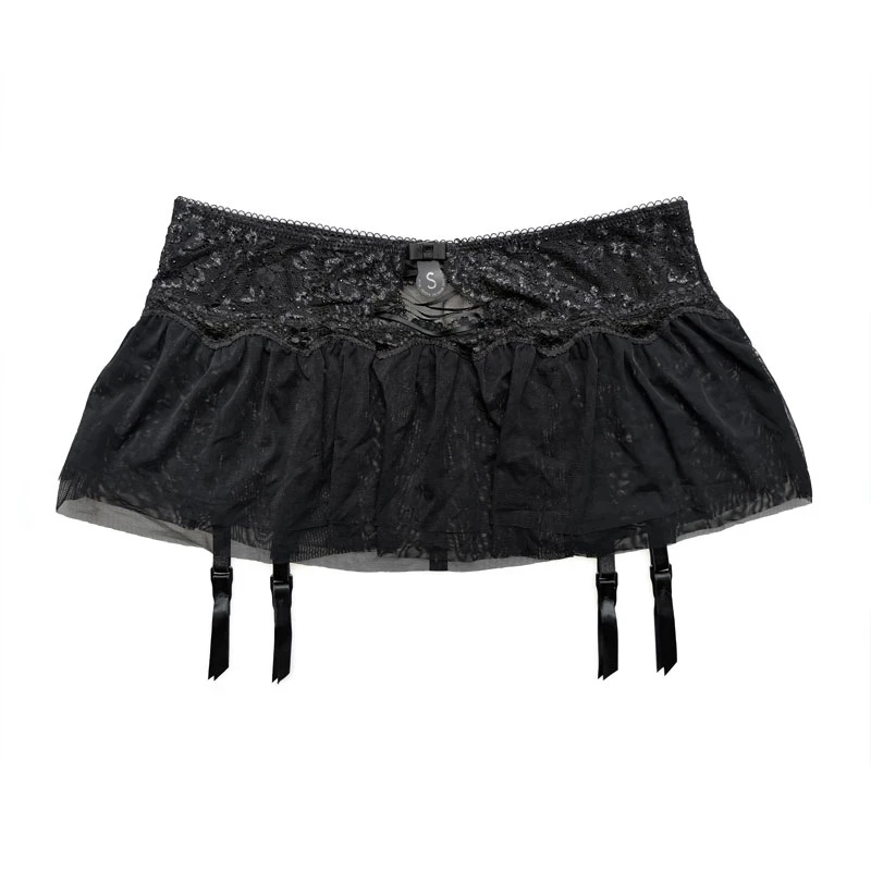Women's Black Hollow Out Lace Gauze Bow Removable Straps Metal Clips Garter Belt for Stockings,Underwear Lingeries GA1619
Women's Black Hollow Out Lace Gauze Bow Removable Straps Metal Clips Garter Belt for Stockings,Underwear Lingeries GA1619