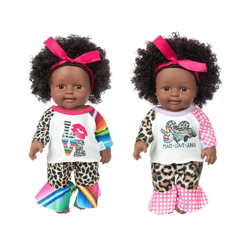 30CM Realistic Girl Doll Sleeping Toy w/ Leopard Suit Black Skin Lifelike Toy Reborn Boutique Collection Baby Party Gift
30CM Realistic Girl Doll Sleeping Toy w/ Leopard Suit Black Skin Lifelike Toy Reborn Boutique Collection Baby Party Gift