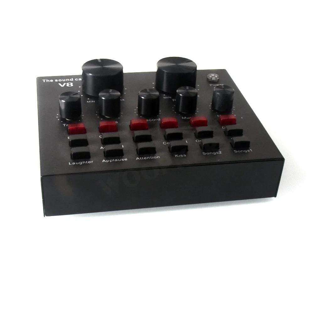 V8 Live Sound Card Webcast Microphone Recording Studio Equipment with 112 Electric Sound 18 Sound Effect and 6 Effect Mode
V8 Live Sound Card Webcast Microphone Recording Studio Equipment with 112 Electric Sound 18 Sound Effect and 6 Effect Mode