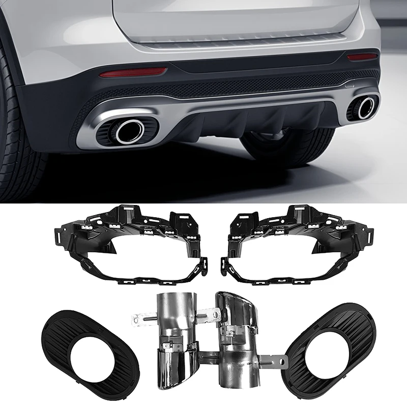 For Mercedes Benz GLB 2020+ X247 GLB180 GLB200 GLB220 GLB250 GLB35 AMG LINE Rear Bumper Turbo Muffler Exhaust Tips Pipe Exits
For Mercedes Benz GLB 2020+ X247 GLB180 GLB200 GLB220 GLB250 GLB35 AMG LINE Rear Bumper Turbo Muffler Exhaust Tips Pipe Exits
