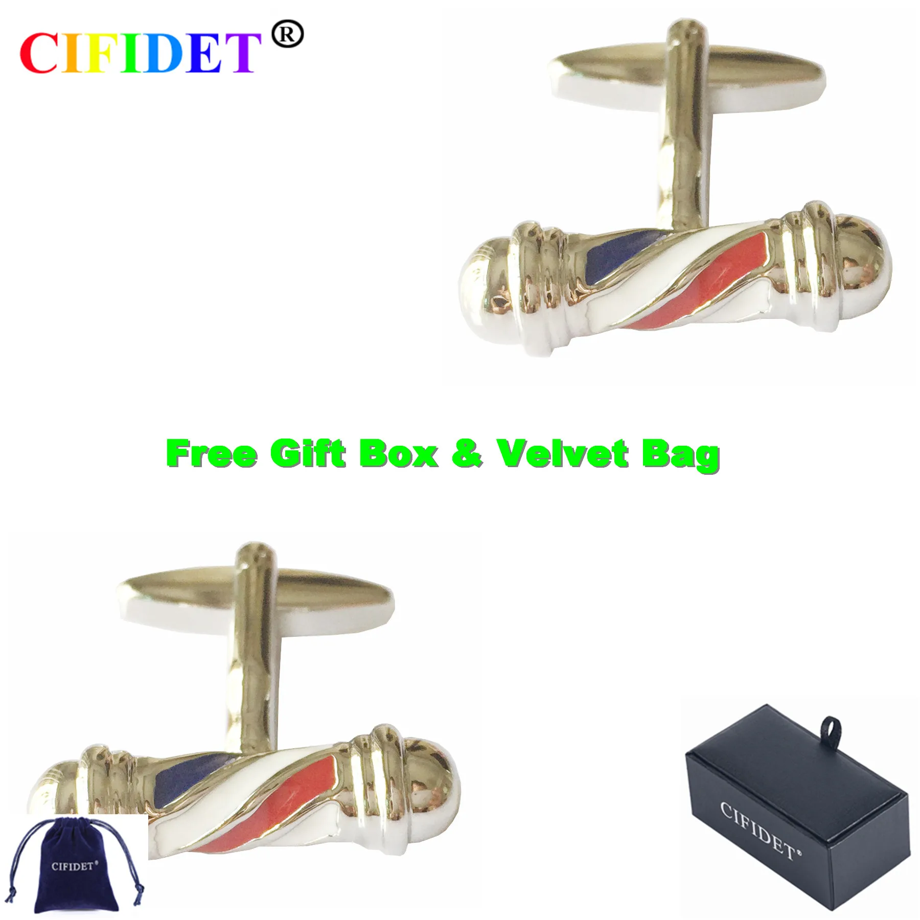 CIFIDET Painting Cufflink Roman Column Enamel Shirt Cuff Link With Velvet Bag and Gift Box Jewelry Accessories Present for Men
CIFIDET Painting Cufflink Roman Column Enamel Shirt Cuff Link With Velvet Bag and Gift Box Jewelry Accessories Present for Men