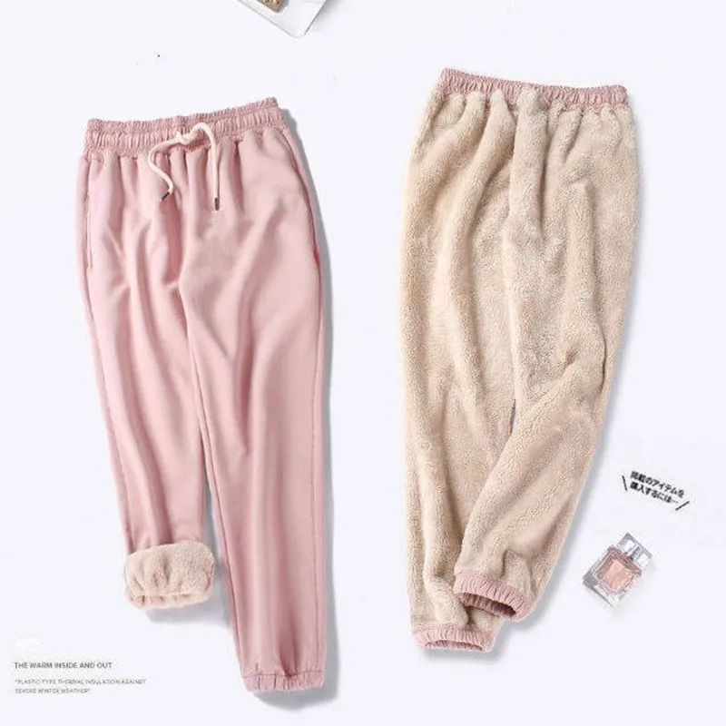 Lucyever Winter Thick Plush Sweatpants Women Plus Size 3XL Pink Casual Baggy Pants Woman 2020 New High Waist Wide Leg Trousers
Lucyever Winter Thick Plush Sweatpants Women Plus Size 3XL Pink Casual Baggy Pants Woman 2020 New High Waist Wide Leg Trousers