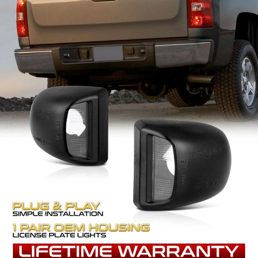 1Pair Rear Bumper License Light Cover Housing For Chevrolet Avalanche Silverado License Plate Light
1Pair Rear Bumper License Light Cover Housing For Chevrolet Avalanche Silverado License Plate Light