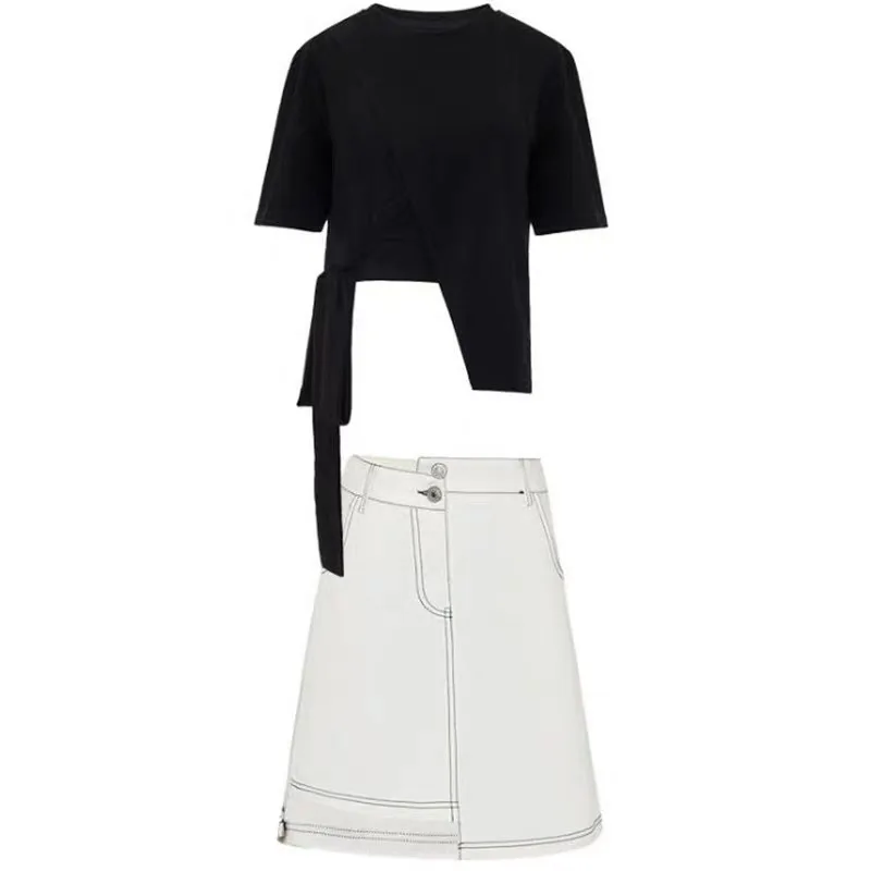 Two Peice Set For Women 2020 Spring New Suit Skirt Black Top Retro Student Short Skirt Fashionable Two-piece Suit
Two Peice Set For Women 2020 Spring New Suit Skirt Black Top Retro Student Short Skirt Fashionable Two-piece Suit