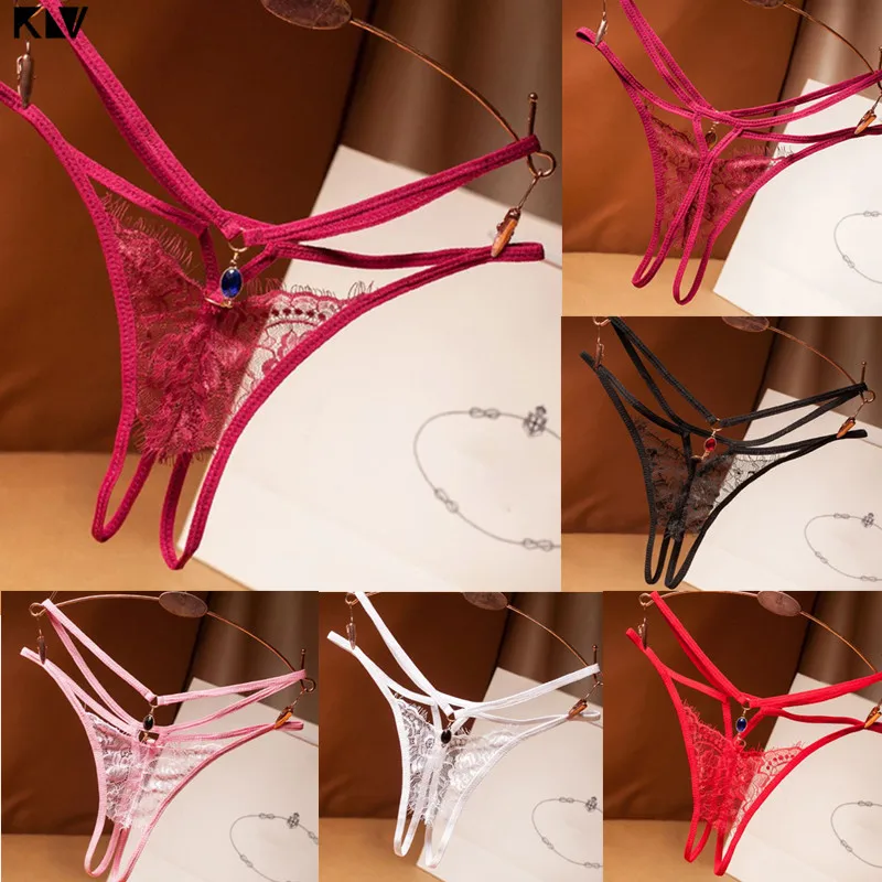 Women Erotic Sheer Eyelash Floral Lace Lingerie Briefs Hollow Out Open Crotch G-String Underwear Rhinestone Pendant Drop Panties
Women Erotic Sheer Eyelash Floral Lace Lingerie Briefs Hollow Out Open Crotch G-String Underwear Rhinestone Pendant Drop Panties