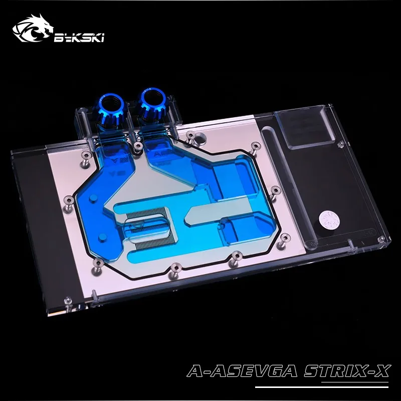 BYKSKI Gpu Блок Водяного Охлаждения A ASVEGA STRIX X полное покрытие графическая карта
