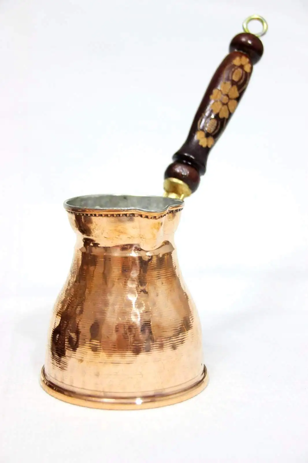 Authentic Turkish Coffee Pot Milk Pot Cookware Copper Pot Decorative Handmade Water Pot With Wooden Handle
Authentic Turkish Coffee Pot Milk Pot Cookware Copper Pot Decorative Handmade Water Pot With Wooden Handle