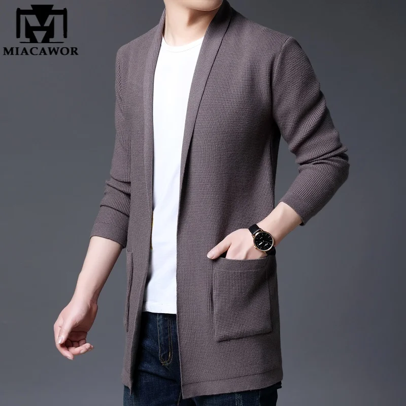 New Top Quality Cardigan Men Slim Fit Solid Color Knitted Woolen Sweater Coats Autumn Winter Casual Sweater for Men Y349
New Top Quality Cardigan Men Slim Fit Solid Color Knitted Woolen Sweater Coats Autumn Winter Casual Sweater for Men Y349