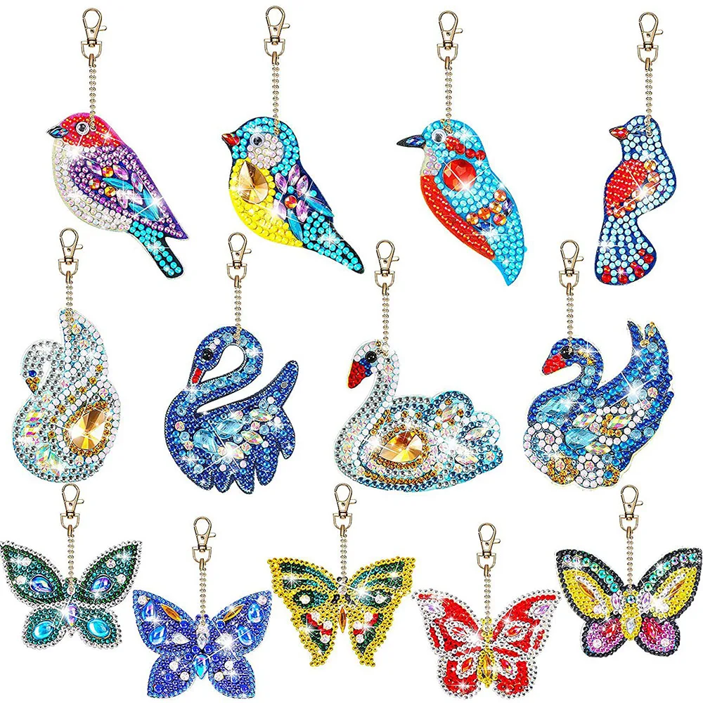 10/11/13pcs 5D Diamond Painting Keychain Bag Pendant Decoration Animal Picture Hanging Ornaments For Woman Handmade gift
10/11/13pcs 5D Diamond Painting Keychain Bag Pendant Decoration Animal Picture Hanging Ornaments For Woman Handmade gift