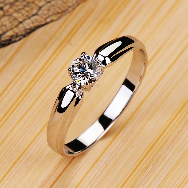 Luxury Female Small Round Stone Ring Real 925 Sterling Silver Engagement Ring Crystal Solitaire Wedding Rings For Women
Luxury Female Small Round Stone Ring Real 925 Sterling Silver Engagement Ring Crystal Solitaire Wedding Rings For Women