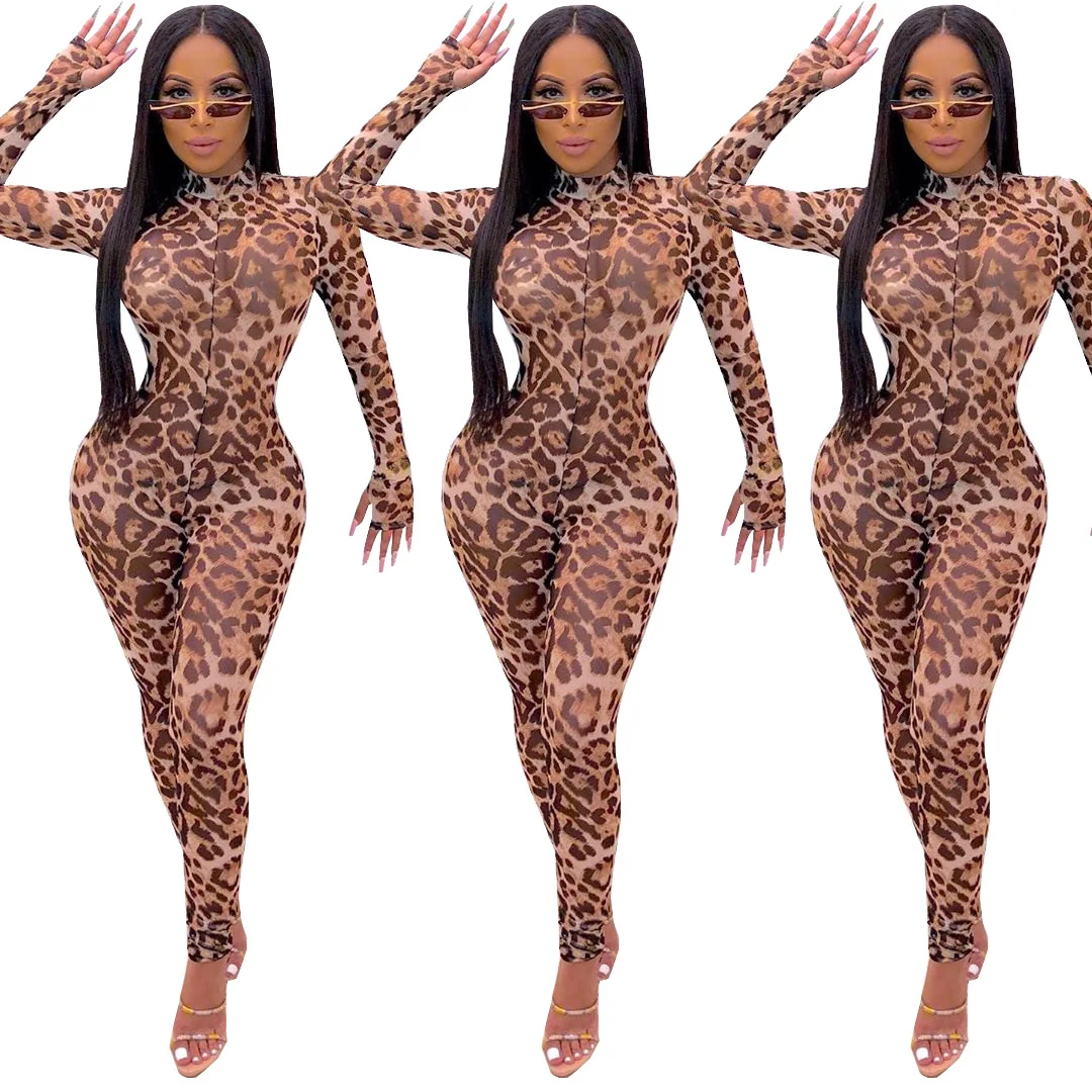 RStylish 2021 Long Sleeve Leopard Print Mesh See-through Bodycon Sexy Jumpsuit Spring Women Streetwear Outfits Club Playsuit
RStylish 2021 Long Sleeve Leopard Print Mesh See-through Bodycon Sexy Jumpsuit Spring Women Streetwear Outfits Club Playsuit