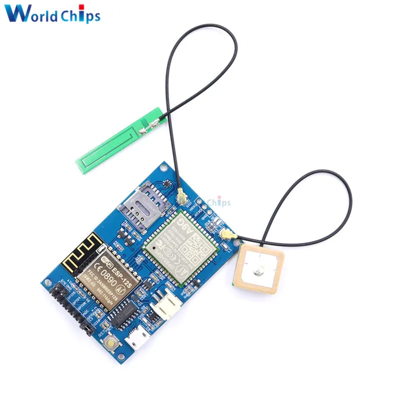 ESP8266 ESP 12S ESP12S A9G GSM GPRS + GPS IOT узел V1.0 модуль макетная плата с универсальным Wi Fi и