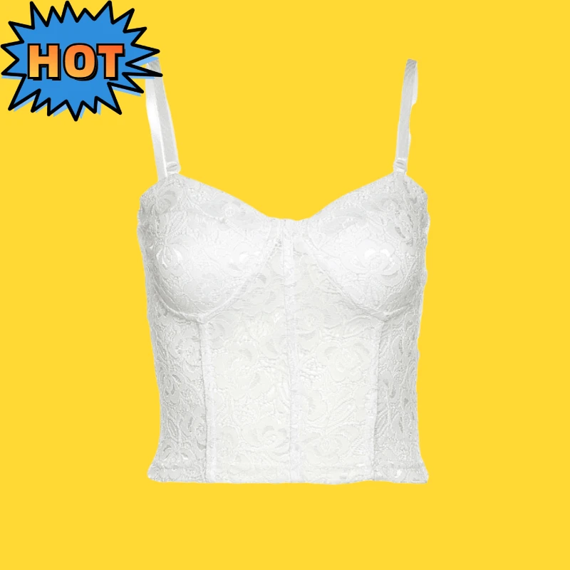 Womens tops sexy lace for women crop tops White vest angel rhinestone mesh top faux bras bikini tank top Cropped top tights 
Womens tops sexy lace for women crop tops White vest angel rhinestone mesh top faux bras bikini tank top Cropped top tights
